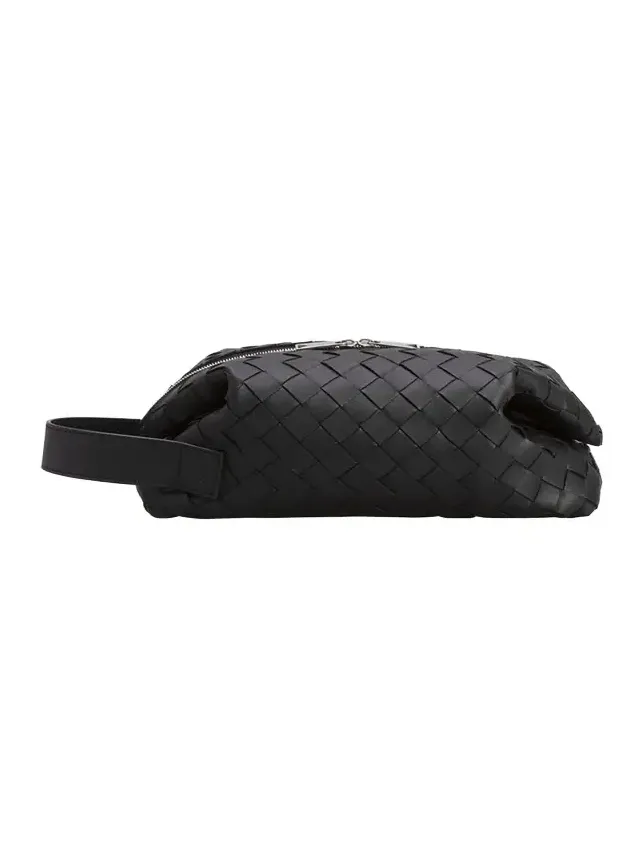 Men's Intrecciato Leather Toiletry Bag Men's Intrecciato Leather Toiletry Bag