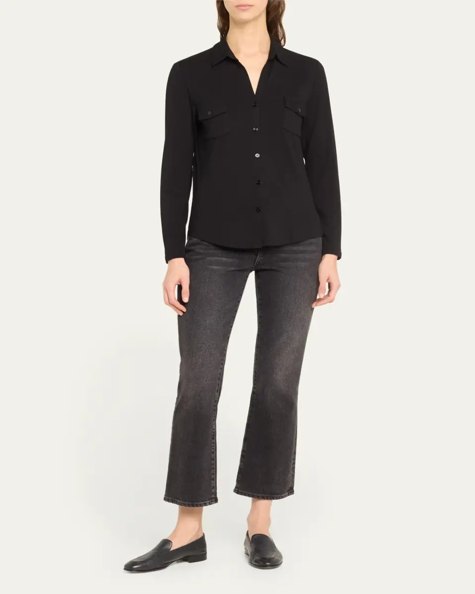 MAJESTIC FILATURES Soft Touch Button-Down Shirt with Pockets | Thumbnail 2 MAJESTIC FILATURES Soft Touch Button-Down Shirt with Pockets | Thumbnail 2