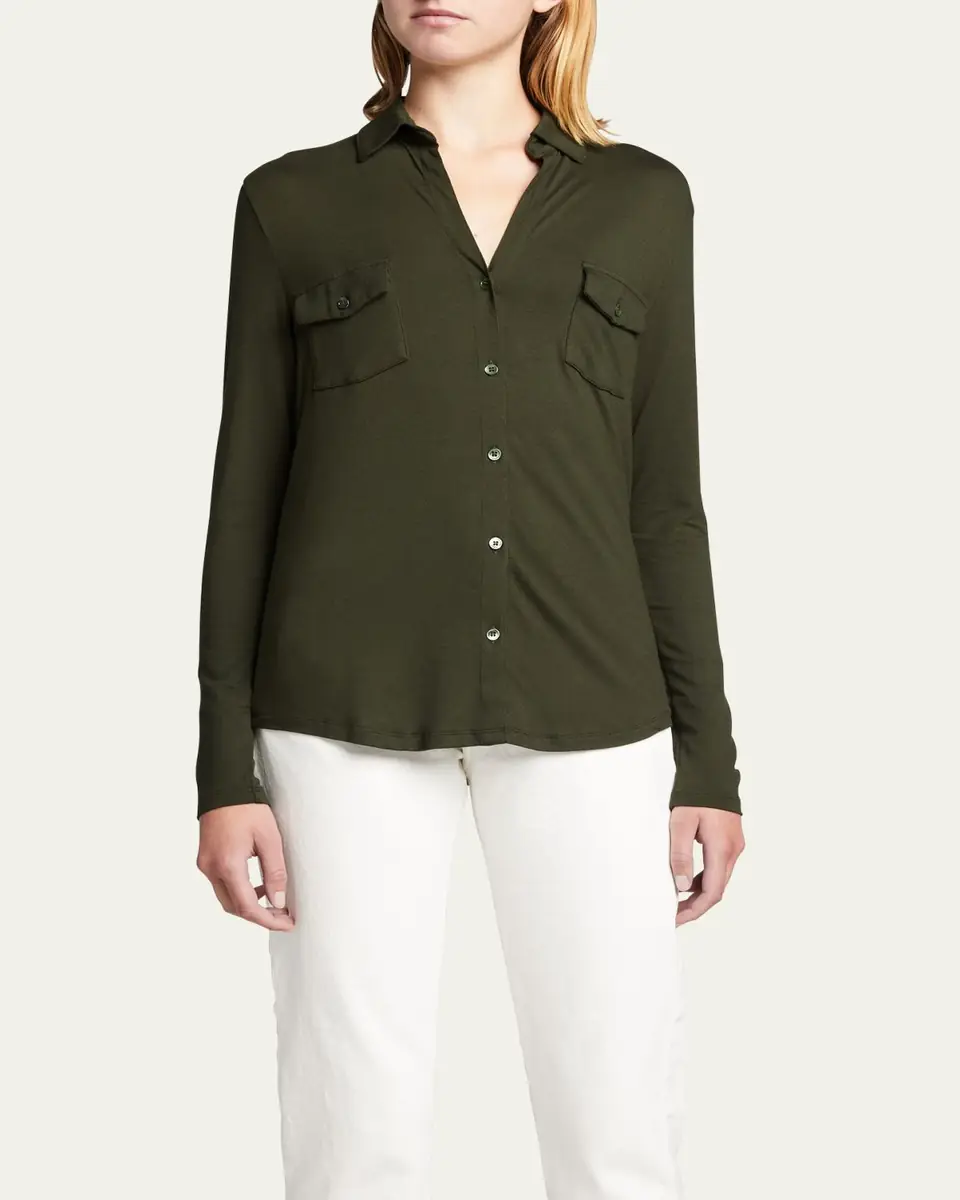 MAJESTIC FILATURES Soft Touch Button-Down Shirt with Pockets | Thumbnail 16 MAJESTIC FILATURES Soft Touch Button-Down Shirt with Pockets | Thumbnail 16