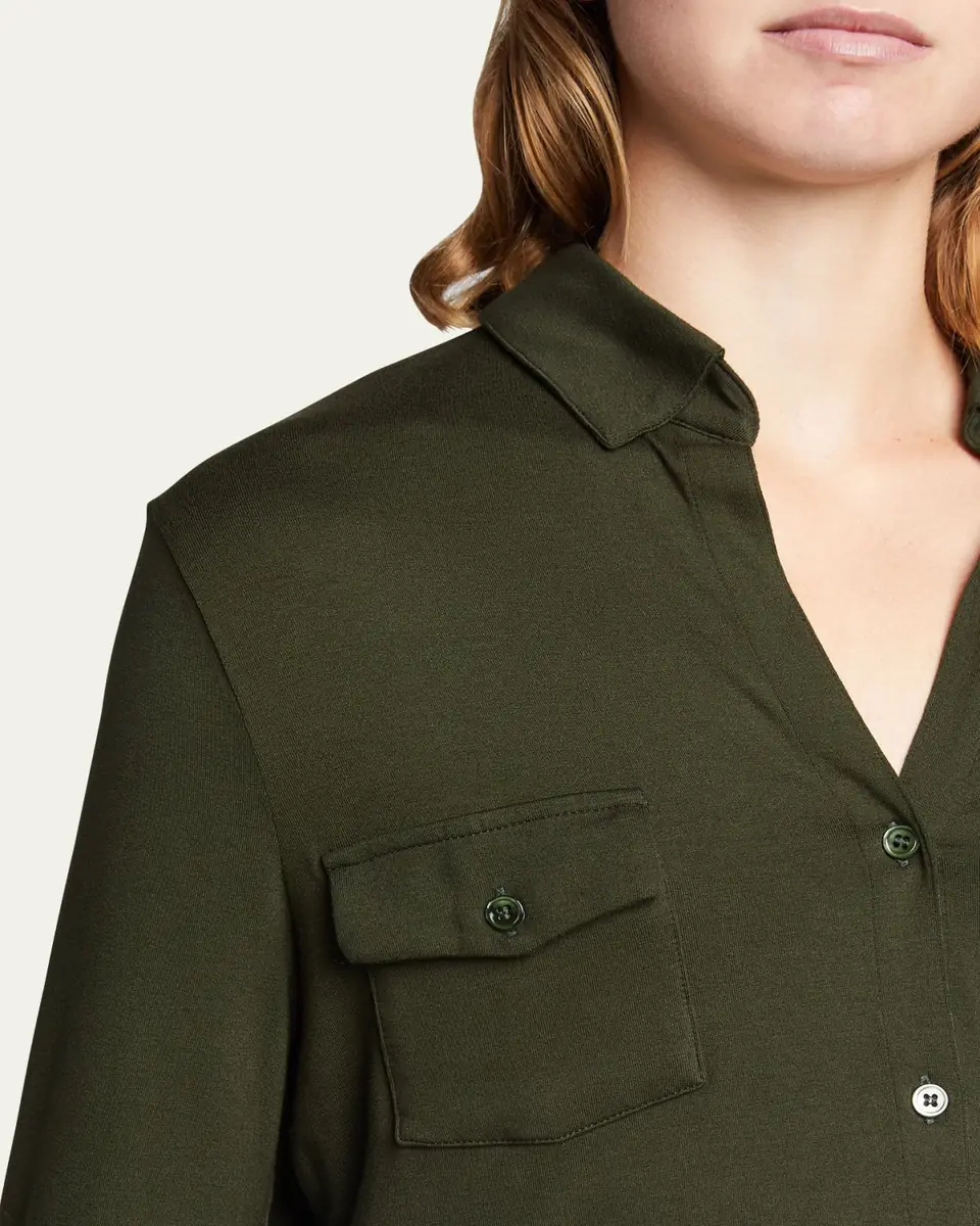 MAJESTIC FILATURES Soft Touch Button-Down Shirt with Pockets | Thumbnail 17 MAJESTIC FILATURES Soft Touch Button-Down Shirt with Pockets | Thumbnail 17