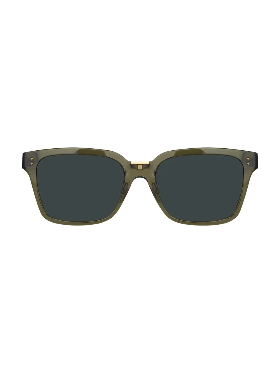 Semi-Transparent Square Acetate & Nylon Sunglasses