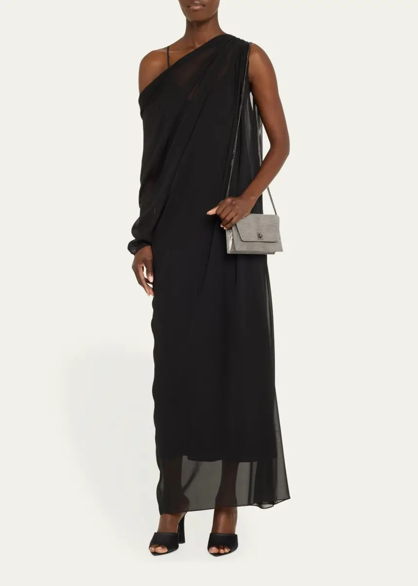 Akris Anouk Lizard-Print Clutch Bag w/ Chain | Thumbnail 12 Akris Anouk Lizard-Print Clutch Bag w/ Chain | Thumbnail 12
