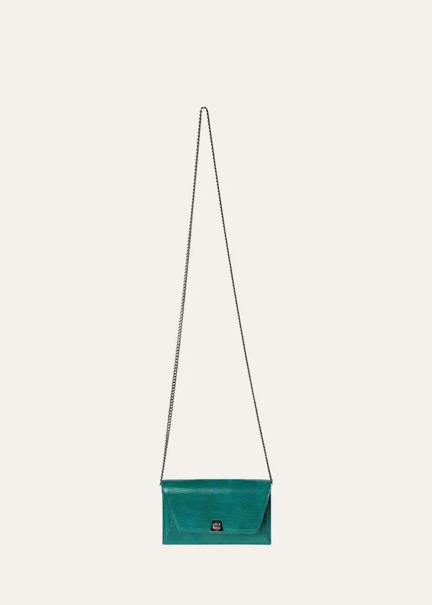 Akris Anouk Lizard-Print Clutch Bag w/ Chain | Thumbnail 13 Akris Anouk Lizard-Print Clutch Bag w/ Chain | Thumbnail 13