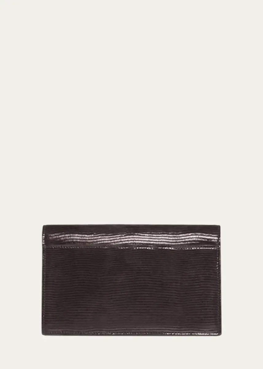 Akris Anouk Lizard-Print Clutch Bag w/ Chain | Thumbnail 5 Akris Anouk Lizard-Print Clutch Bag w/ Chain | Thumbnail 5