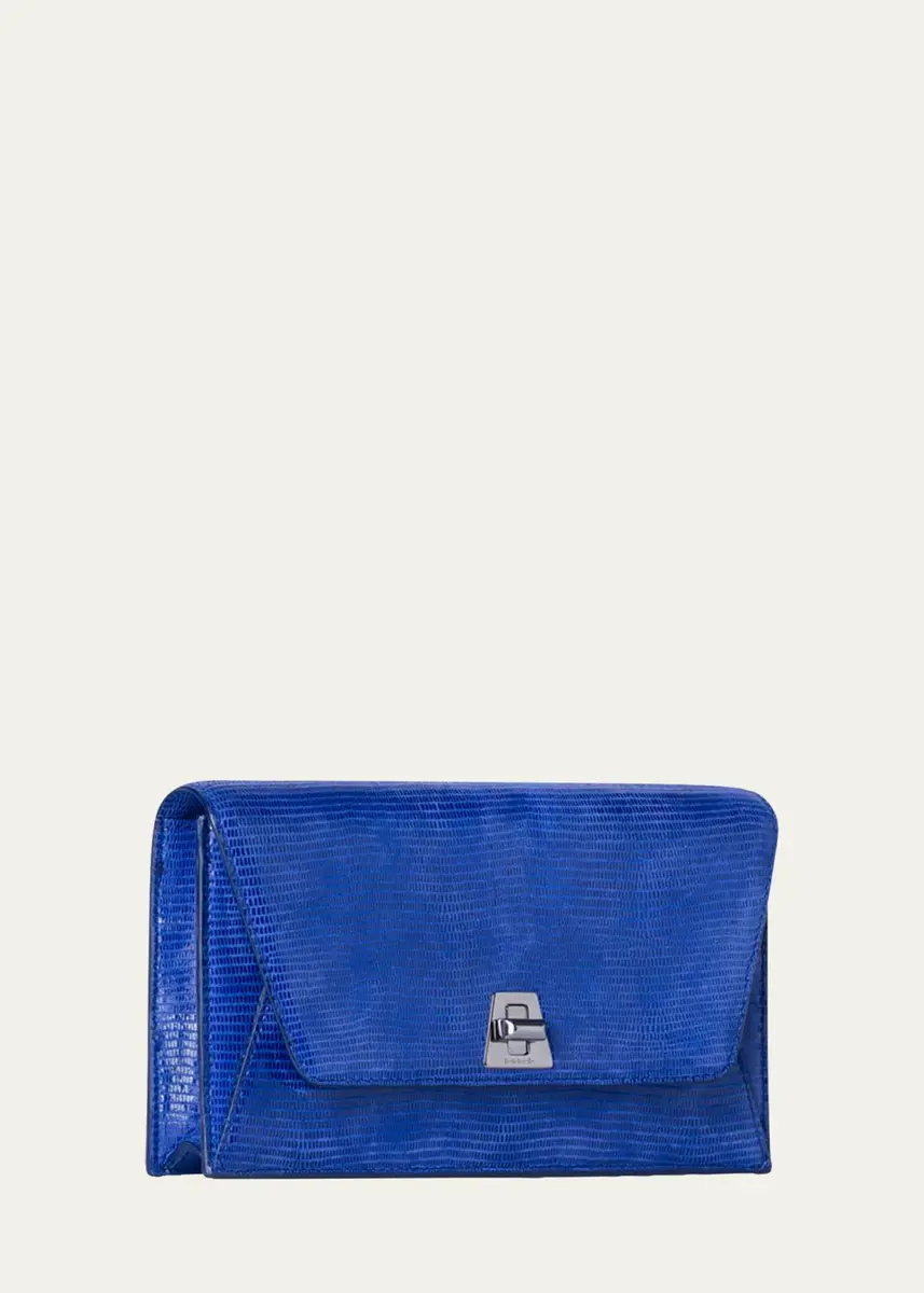 Akris Anouk Lizard-Print Clutch Bag w/ Chain | Thumbnail 7 Akris Anouk Lizard-Print Clutch Bag w/ Chain | Thumbnail 7