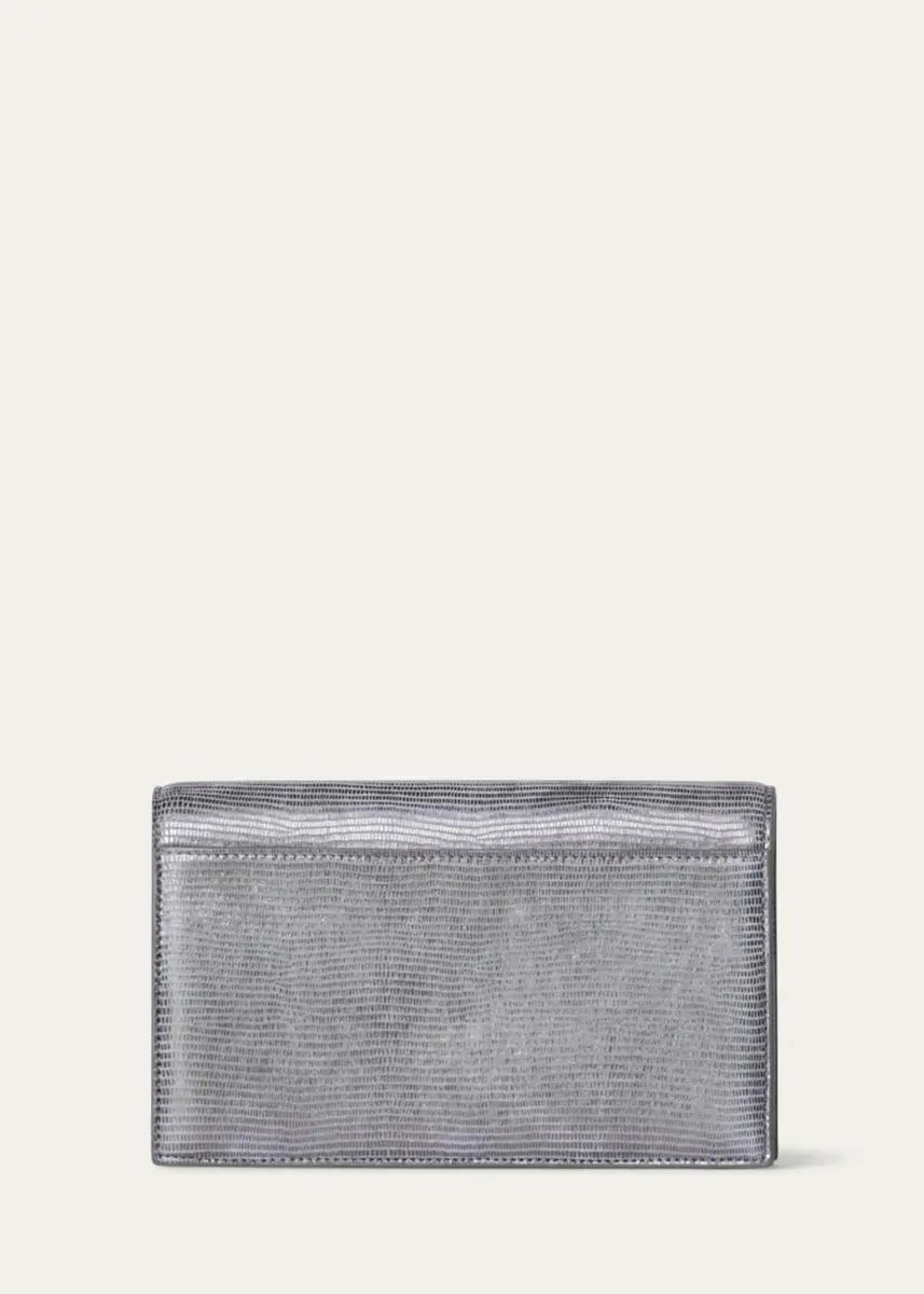 Akris Anouk Lizard-Print Clutch Bag w/ Chain | Thumbnail 10 Akris Anouk Lizard-Print Clutch Bag w/ Chain | Thumbnail 10
