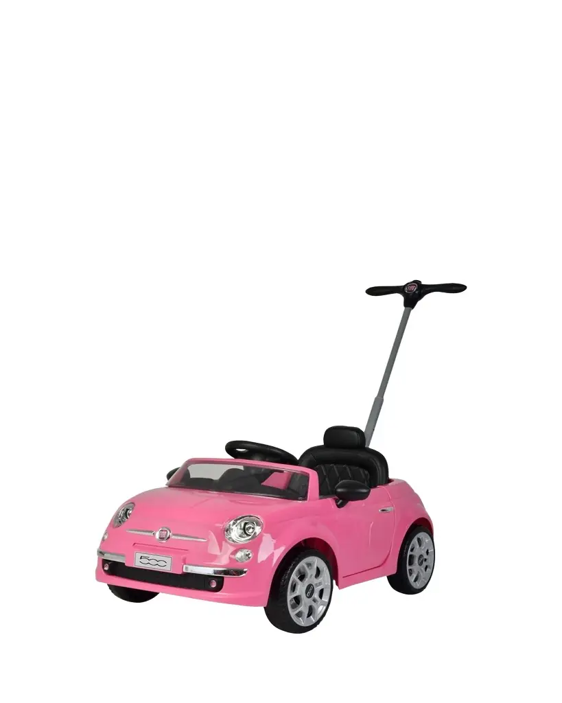 Best Ride on Cars Fiat 500 Push Car Pink Stroller | Image 1 Best Ride on Cars Fiat 500 Push Car Pink Stroller | Image 1