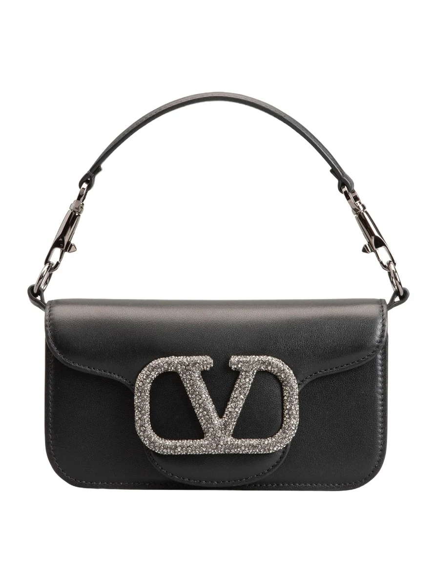Loco VLOGO Small Calfskin Shoulder Bag Loco VLOGO Small Calfskin Shoulder Bag