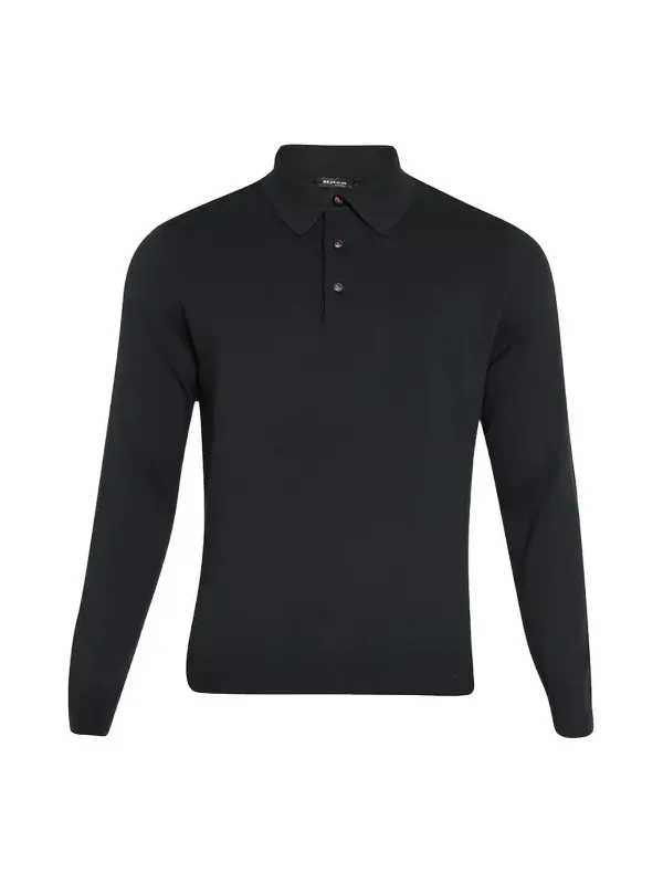 Men's Cashmere Polo Sweater