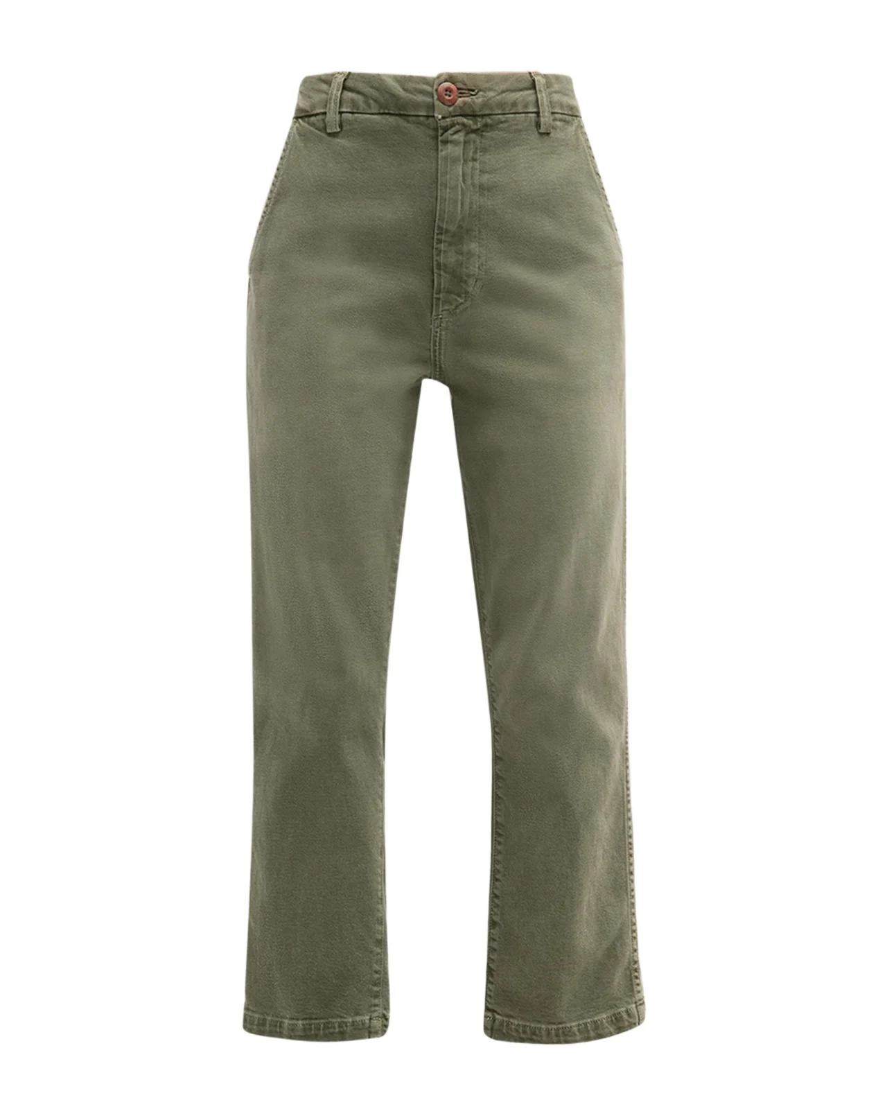Easy Relaxed Straight-Leg Crop Trousers