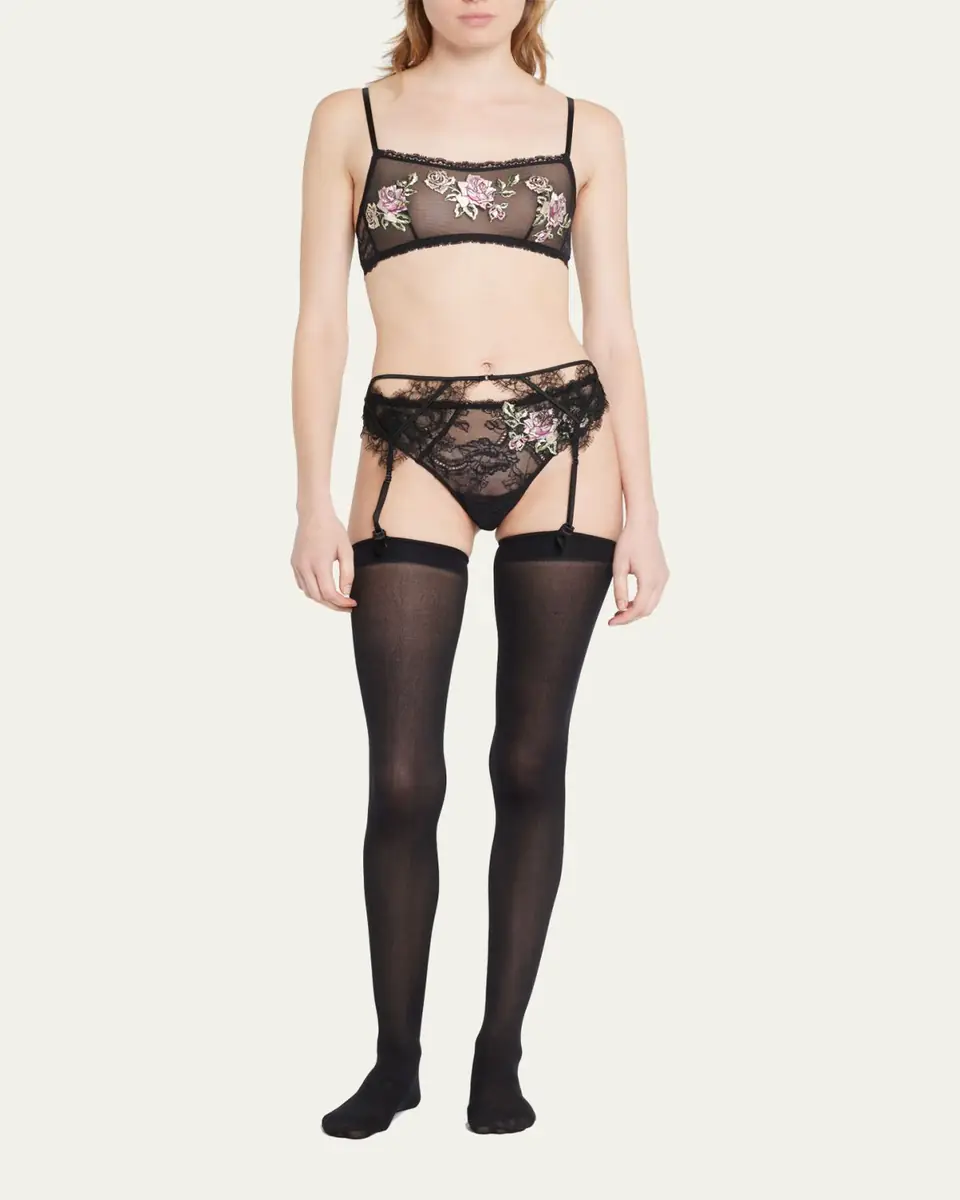 Kiki De Montparnasse Lace Inset Garter | Thumbnail 4