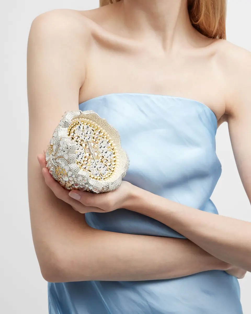 Judith Leiber Couture Crown Allover Crystal Minaudiere | Thumbnail 3