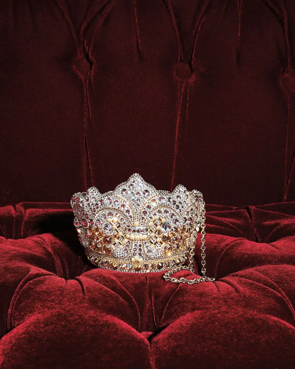 Judith Leiber Couture Crown Allover Crystal Minaudiere | Thumbnail 4