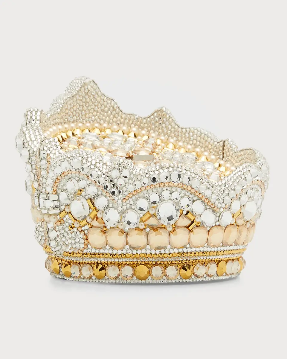 Judith Leiber Couture Crown Allover Crystal Minaudiere | Thumbnail 6
