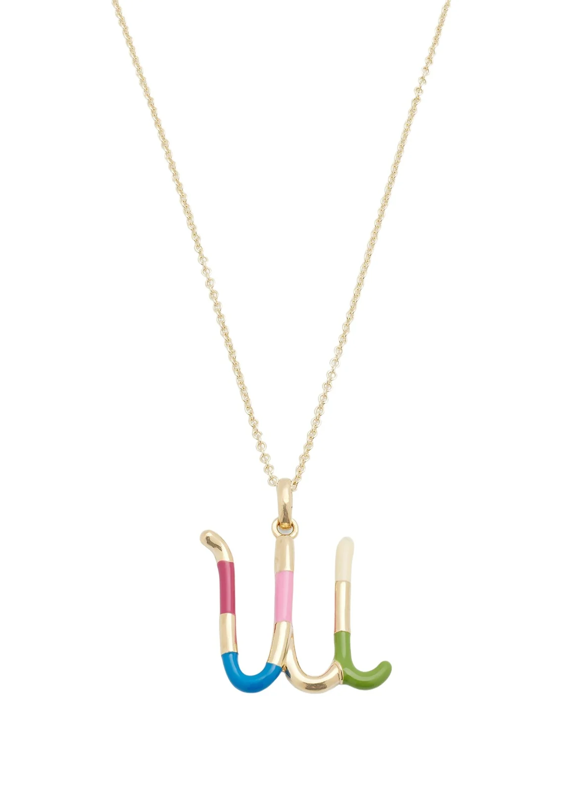 Bea Bongiasca Enamel Letter Necklace