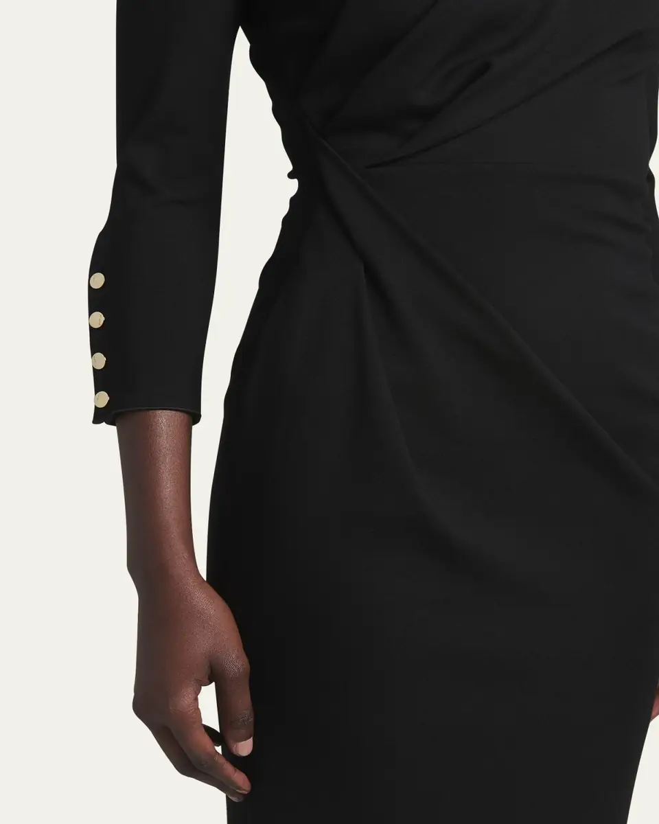Giorgio Armani Asymmetric Keyhole Midi Dress | Thumbnail 11 Giorgio Armani Asymmetric Keyhole Midi Dress | Thumbnail 11