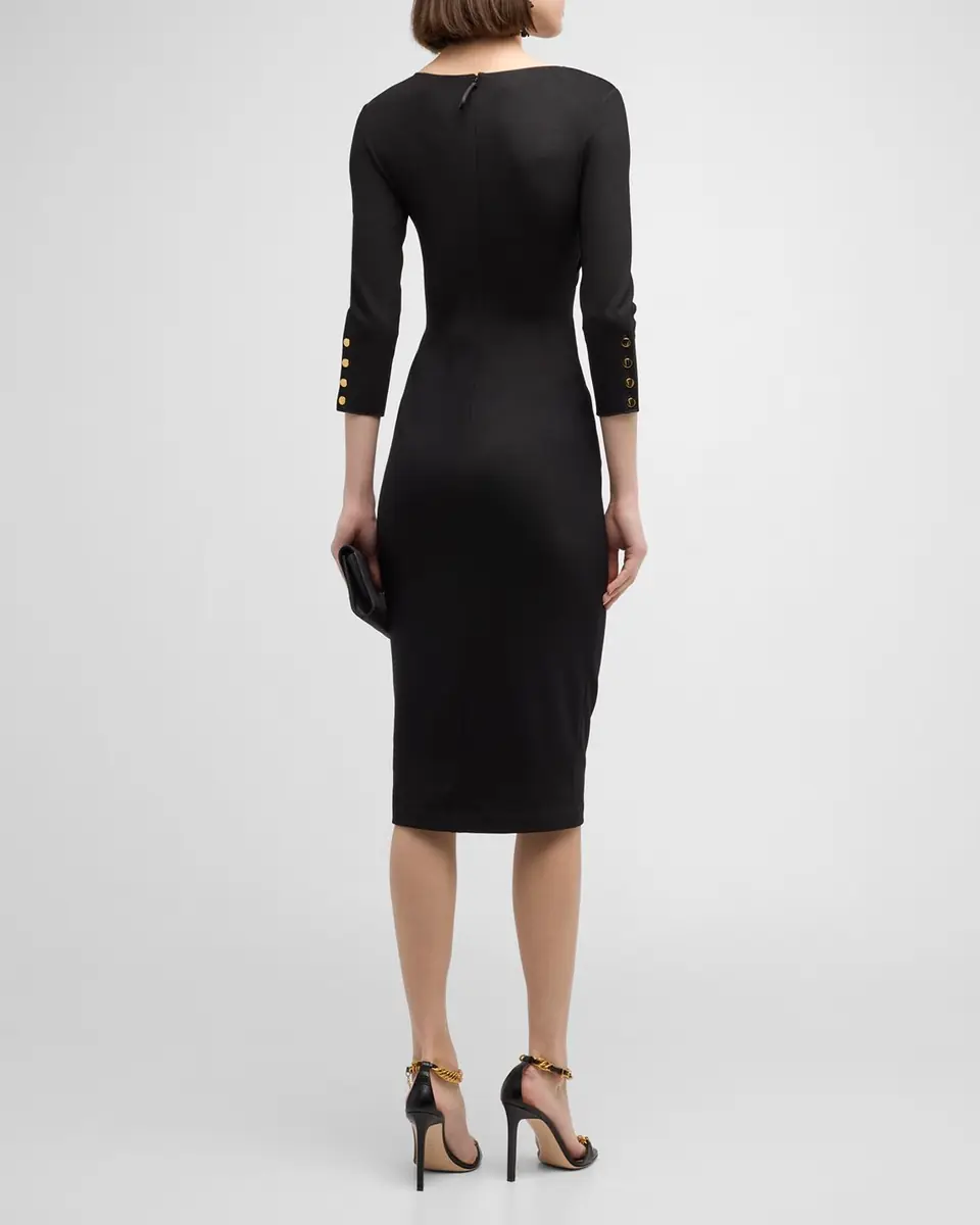 Giorgio Armani Asymmetric Keyhole Midi Dress | Thumbnail 5 Giorgio Armani Asymmetric Keyhole Midi Dress | Thumbnail 5