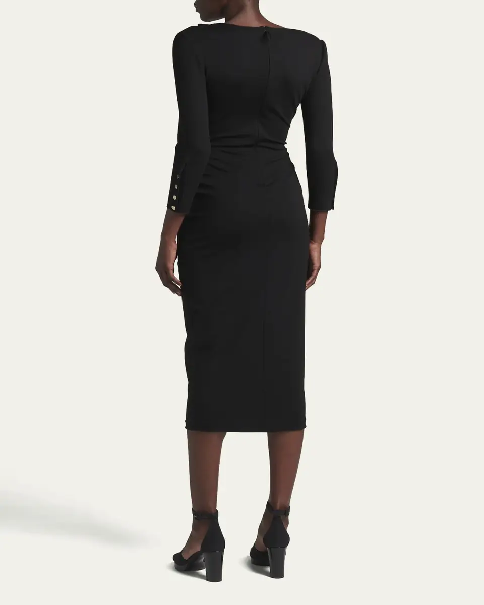 Giorgio Armani Asymmetric Keyhole Midi Dress | Thumbnail 9 Giorgio Armani Asymmetric Keyhole Midi Dress | Thumbnail 9