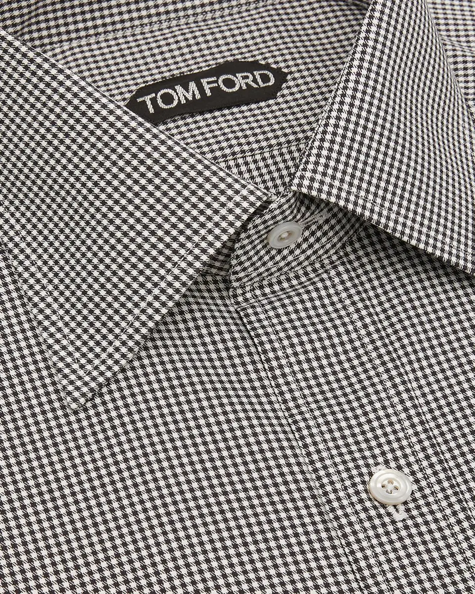 TOM FORD Men's Slim Fit Check Dress Shirt | Thumbnail 2 TOM FORD Men's Slim Fit Check Dress Shirt | Thumbnail 2