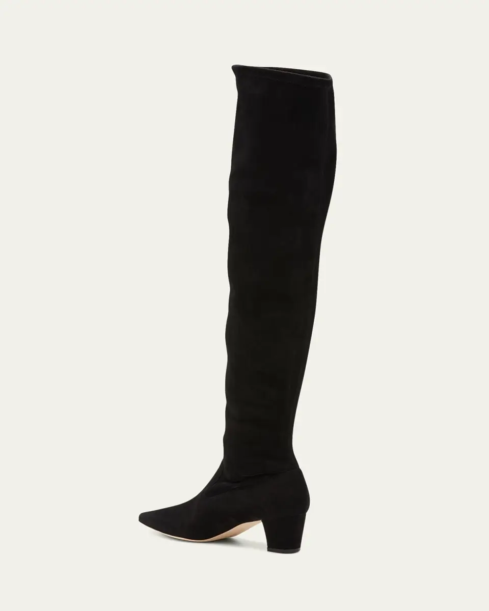 Manolo Blahnik Lupasca Suede Over-The-Knee Boots | Thumbnail 3