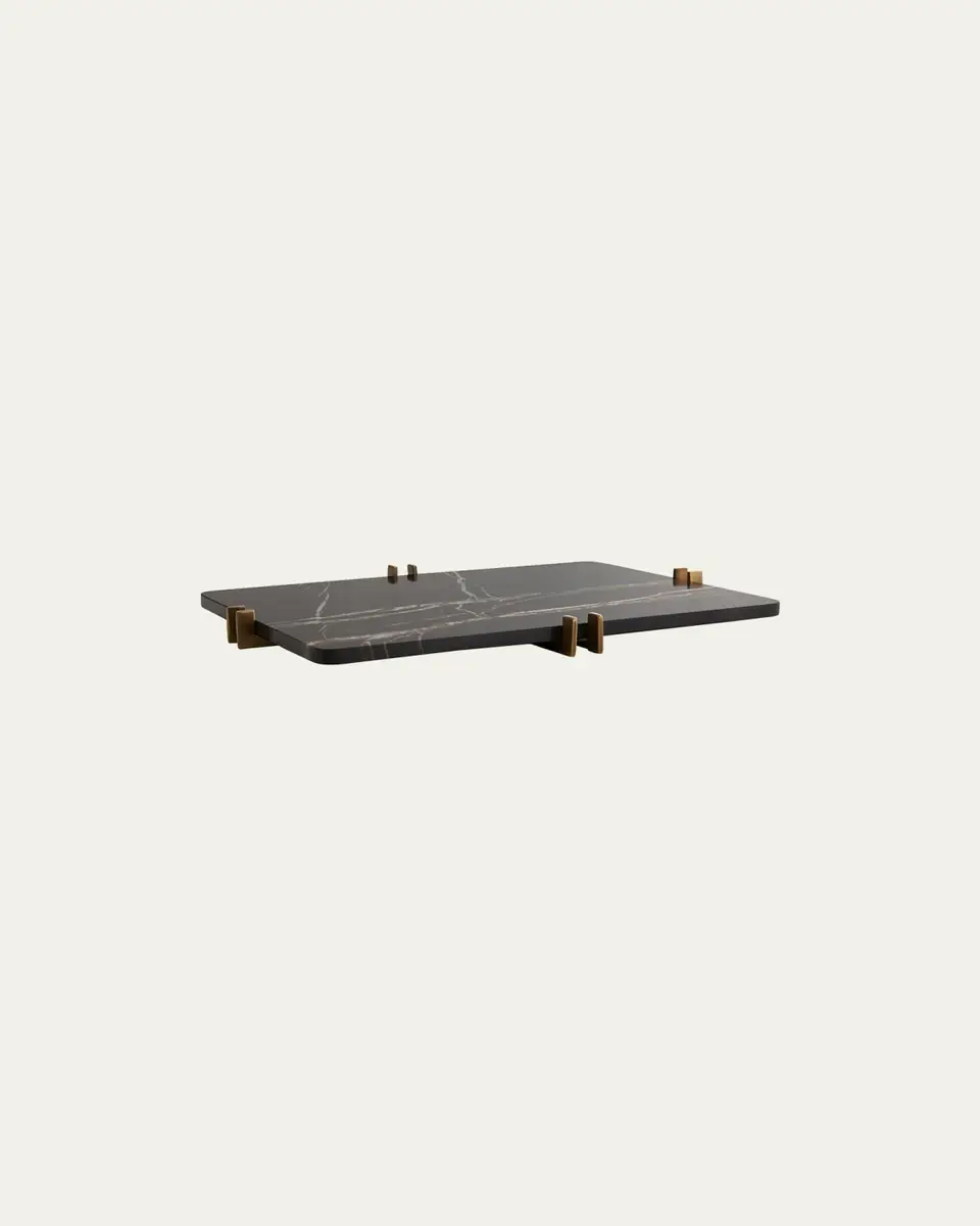 Arteriors Lockhart Marble Rectangular Tray | Thumbnail 2