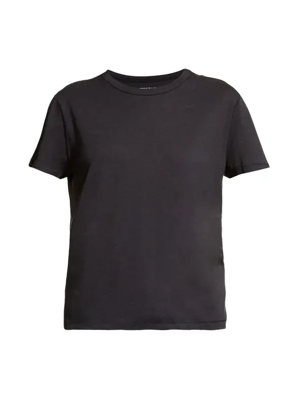 Lyocell Cotton Semi-Relaxed Short-Sleeve Crewneck tee Lyocell Cotton Semi-Relaxed Short-Sleeve Crewneck tee