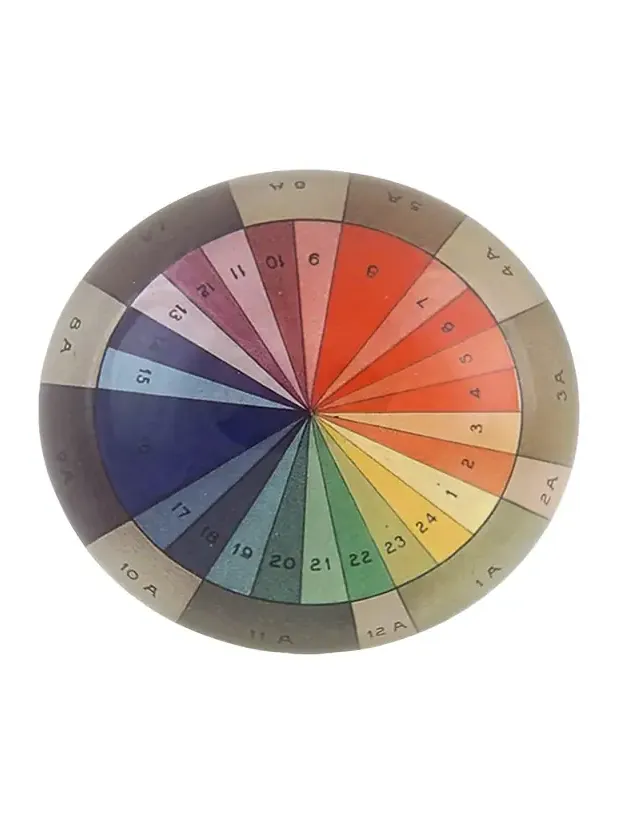 John Derian Color Wheel Dome Paperweight
