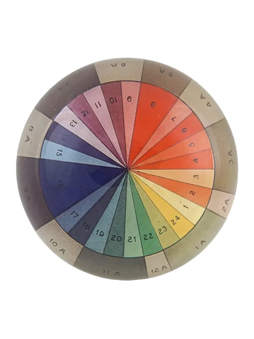 John Derian Color Wheel Dome Paperweight