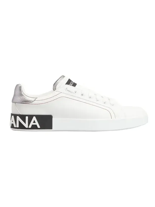 Leather Logo Low-Top Sneakers