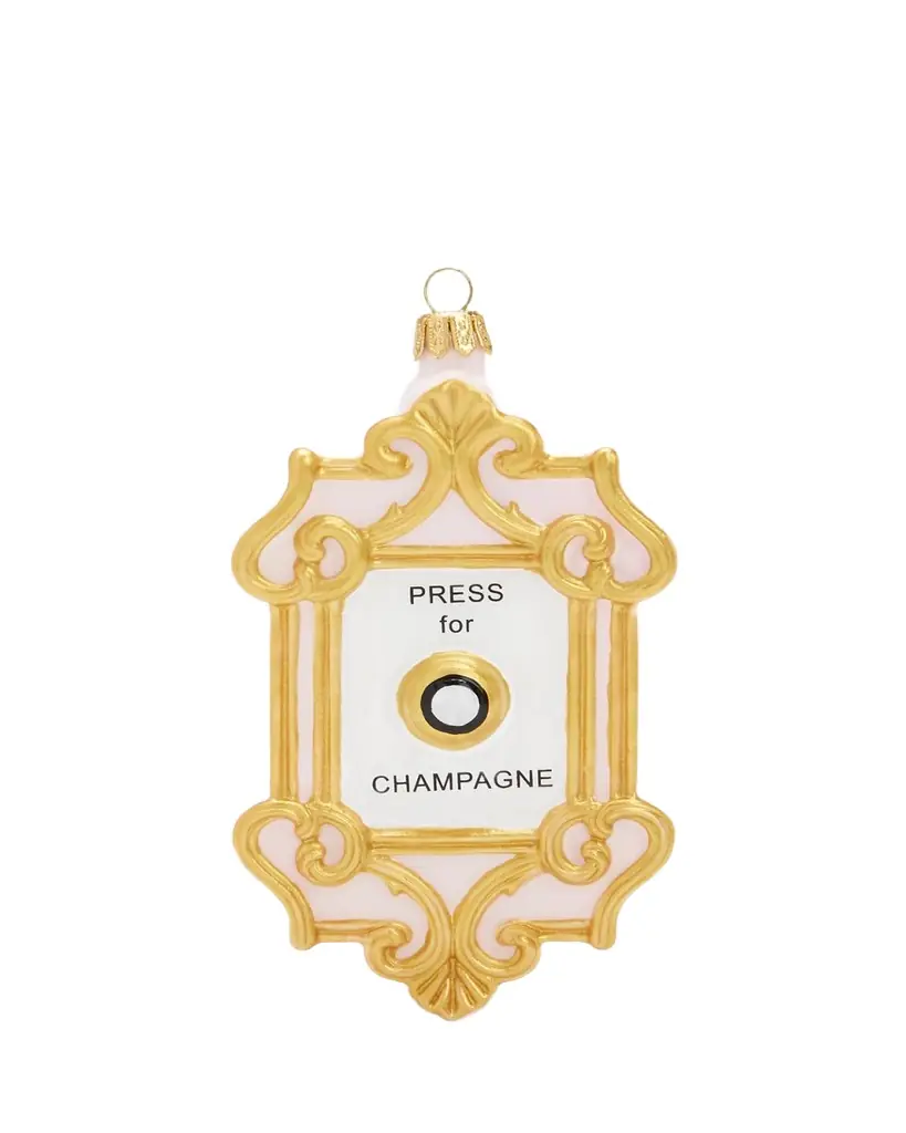 Champagne Button Ornament Christmas Champagne Button Ornament Christmas