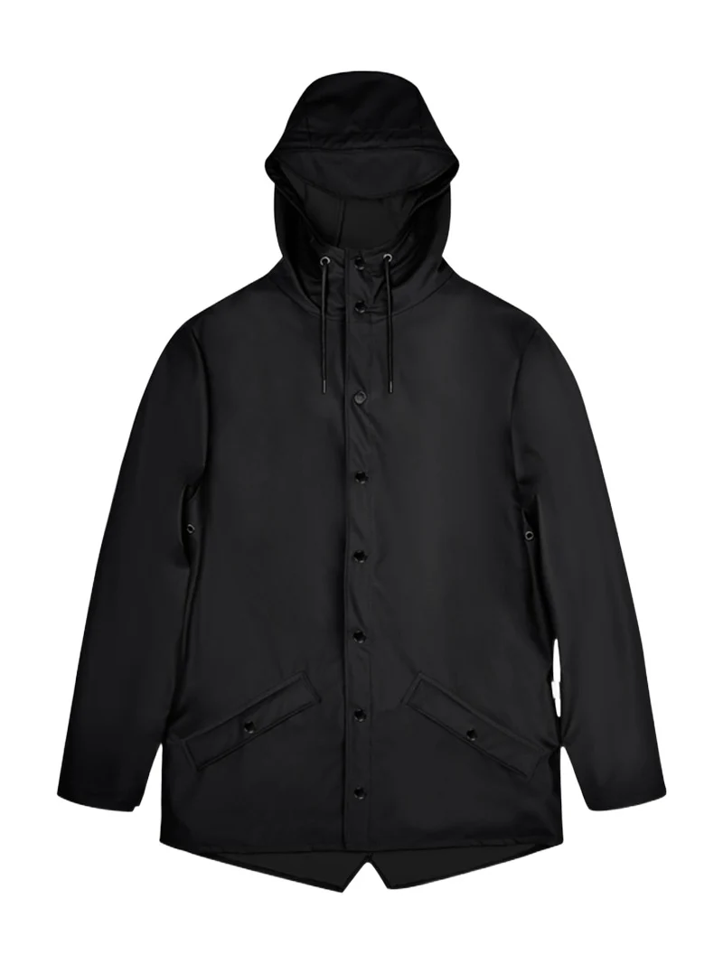 Rains Snap-Front Hooded Jacket
