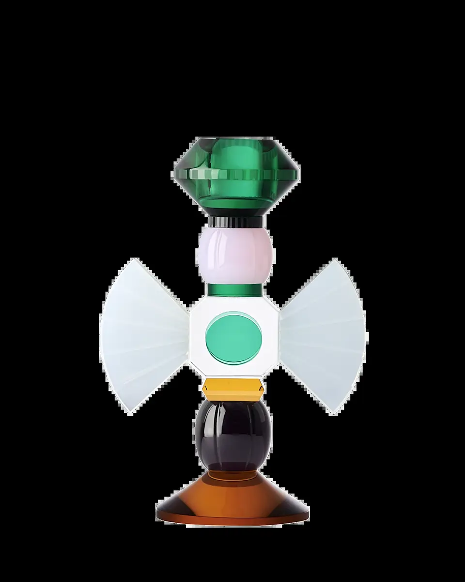 Reflections Copenhagen Carmina Crystal Candlestick Holder | Thumbnail 2