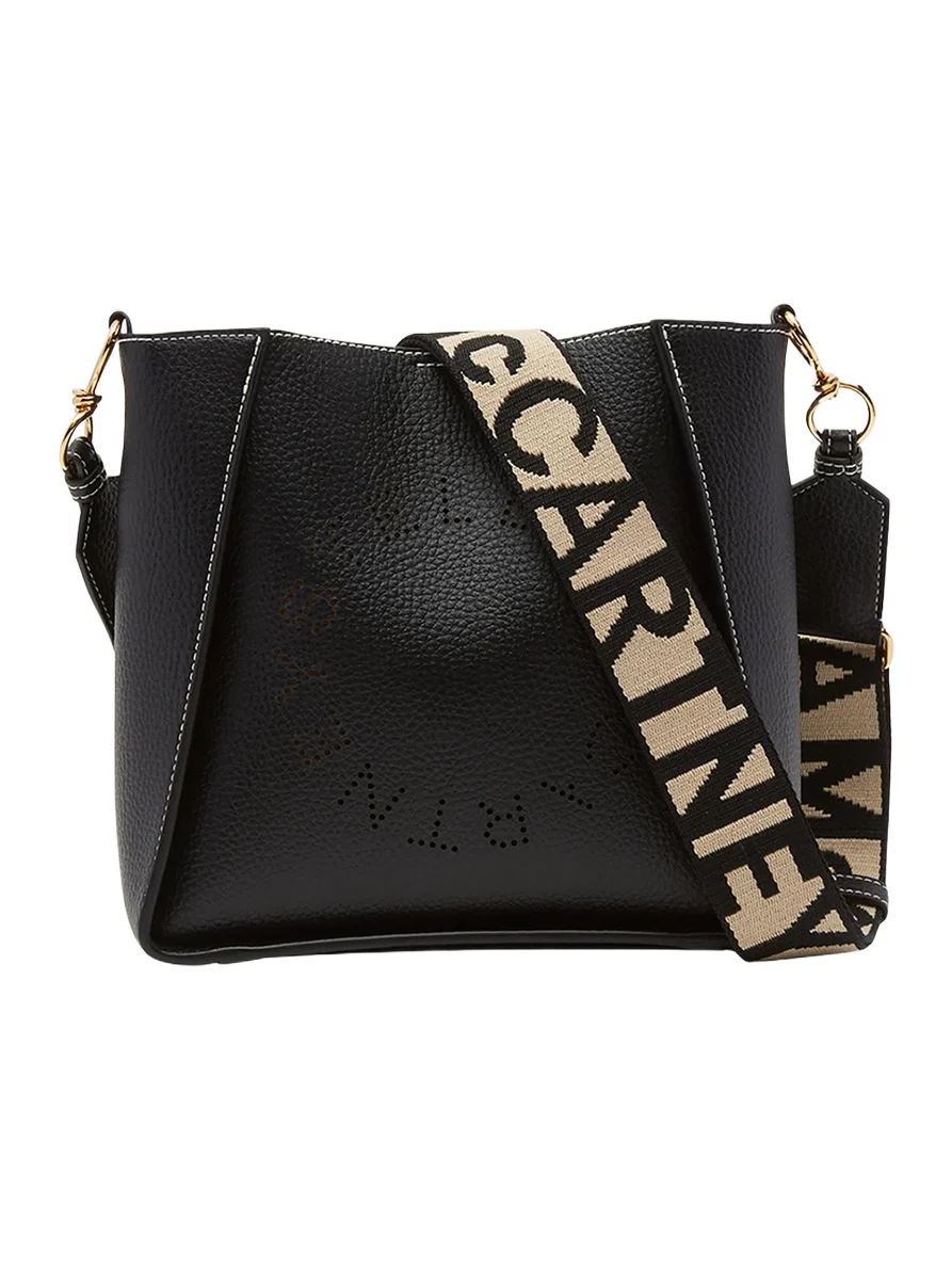 Stella McCartney Mini Logo Grain Vegan Leather Crossbody Bag