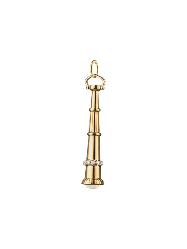 18k Yellow Gold Curiosity Telescope Charm 18k Yellow Gold Curiosity Telescope Charm