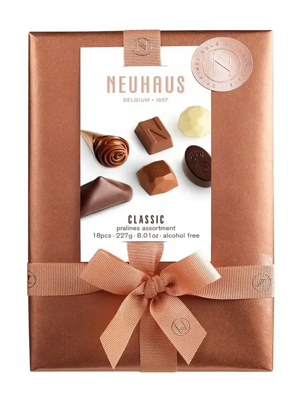 Neuhaus Chocolate Classic Ballotin 18-Piece Chocolate Set, 1/2lb