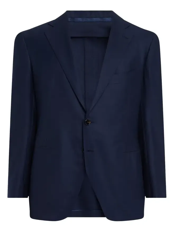 Men's Deconstructed Wool Two-Button Blazer Men's Deconstructed Wool Two-Button Blazer