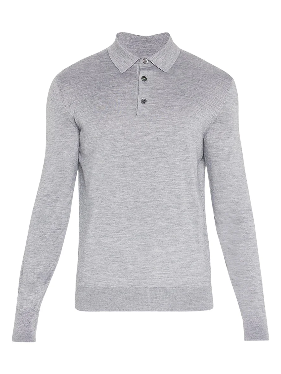 Men's Cashmere-Silk Polo Shirt Men's Cashmere-Silk Polo Shirt