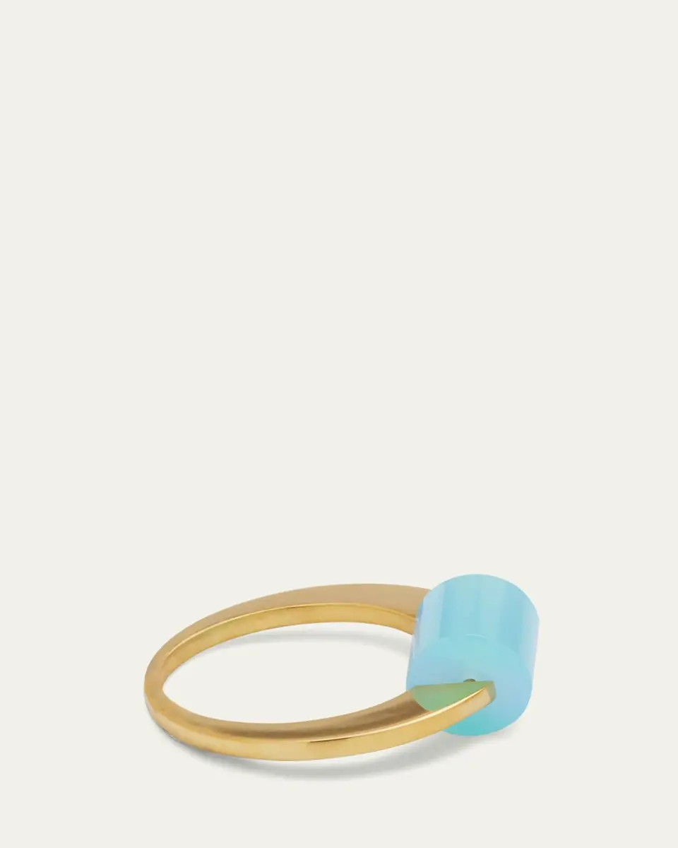 Aliita Deco Cilindro Ring with Blue Agate | Thumbnail 4 Aliita Deco Cilindro Ring with Blue Agate | Thumbnail 4
