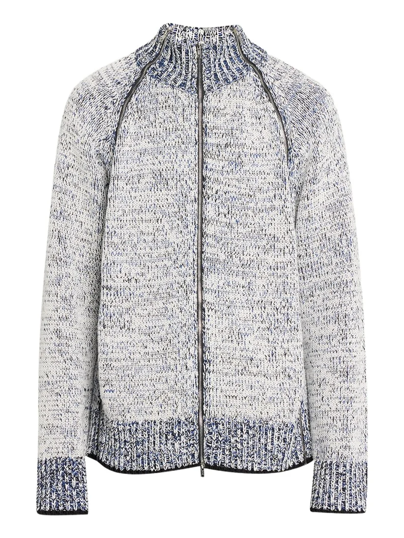 Men's Marled Full-Zip Cardigan Sweater