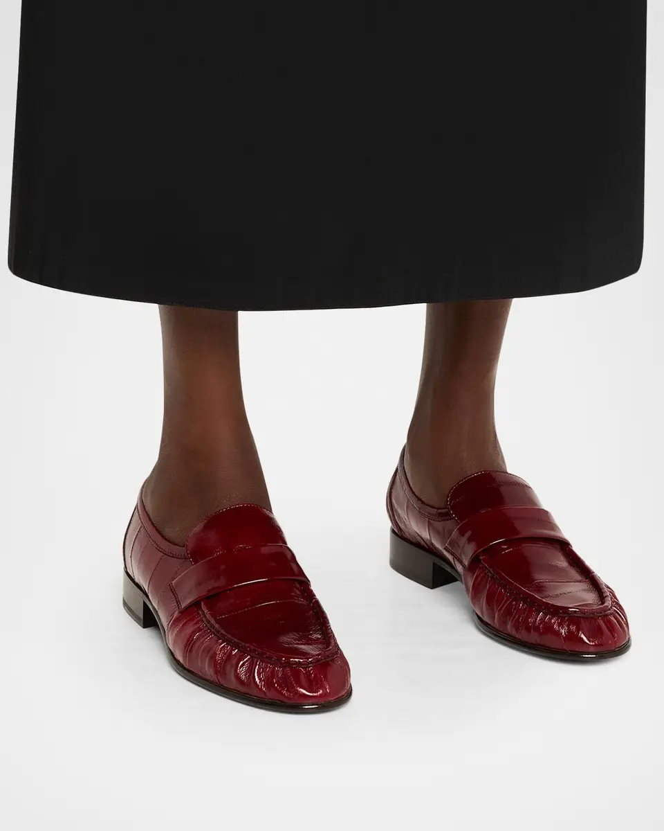 The Row Soft Leather Flat Loafers | Thumbnail 2 The Row Soft Leather Flat Loafers | Thumbnail 2