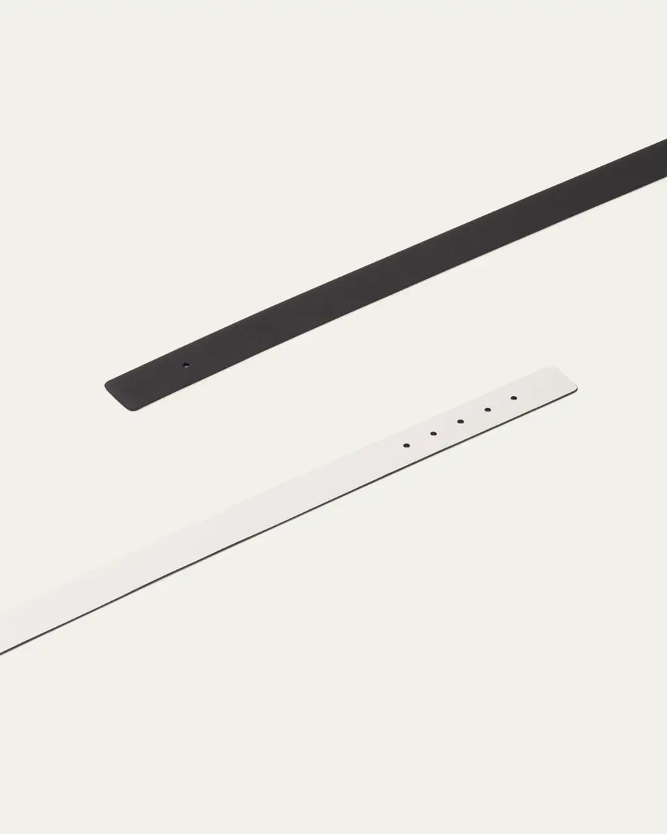 Prada Men's Reversible Saffiano Leather Belt Strap | Thumbnail 3 Prada Men's Reversible Saffiano Leather Belt Strap | Thumbnail 3