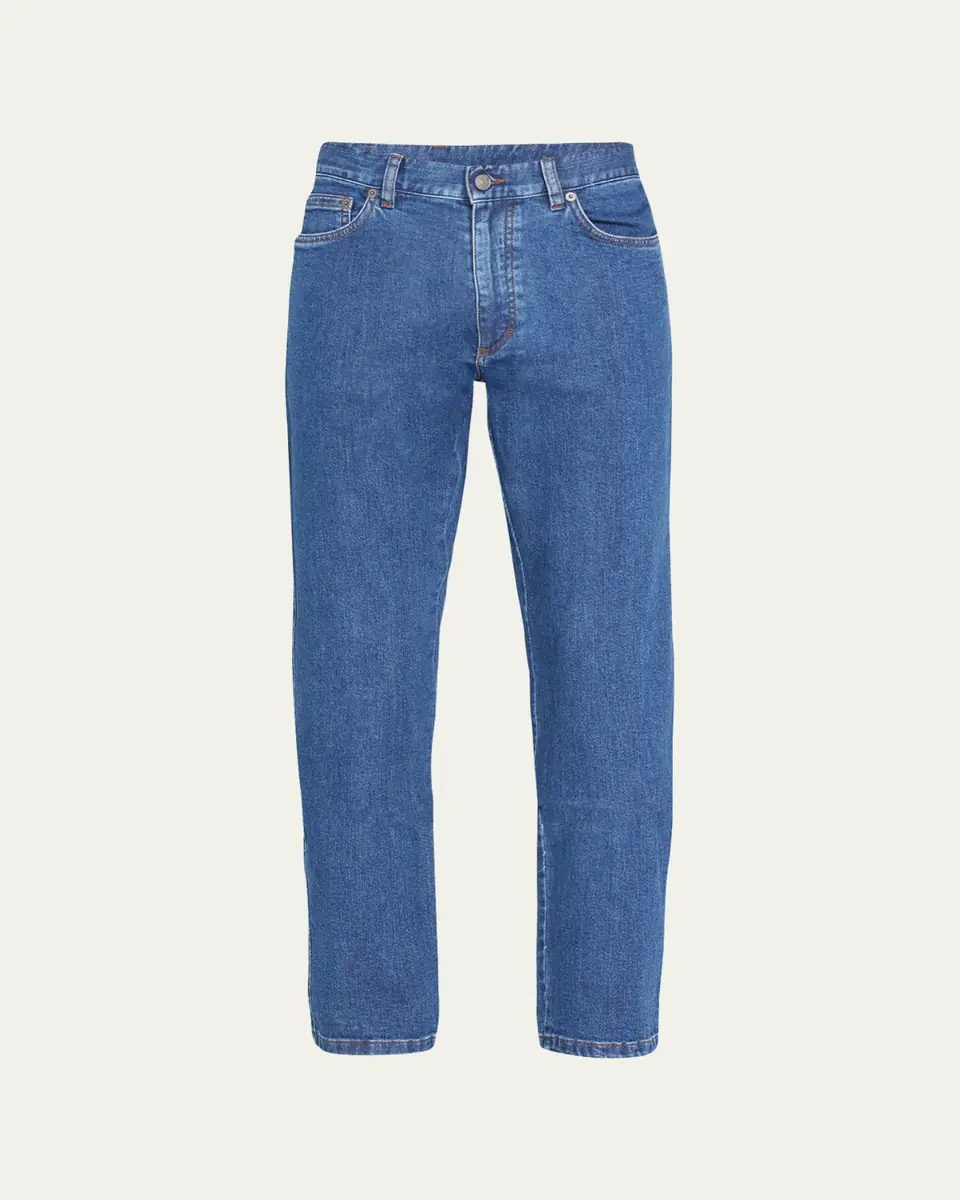 ZEGNA Men's Stonewash Denim 5-Pocket Jeans | Thumbnail 4 ZEGNA Men's Stonewash Denim 5-Pocket Jeans | Thumbnail 4