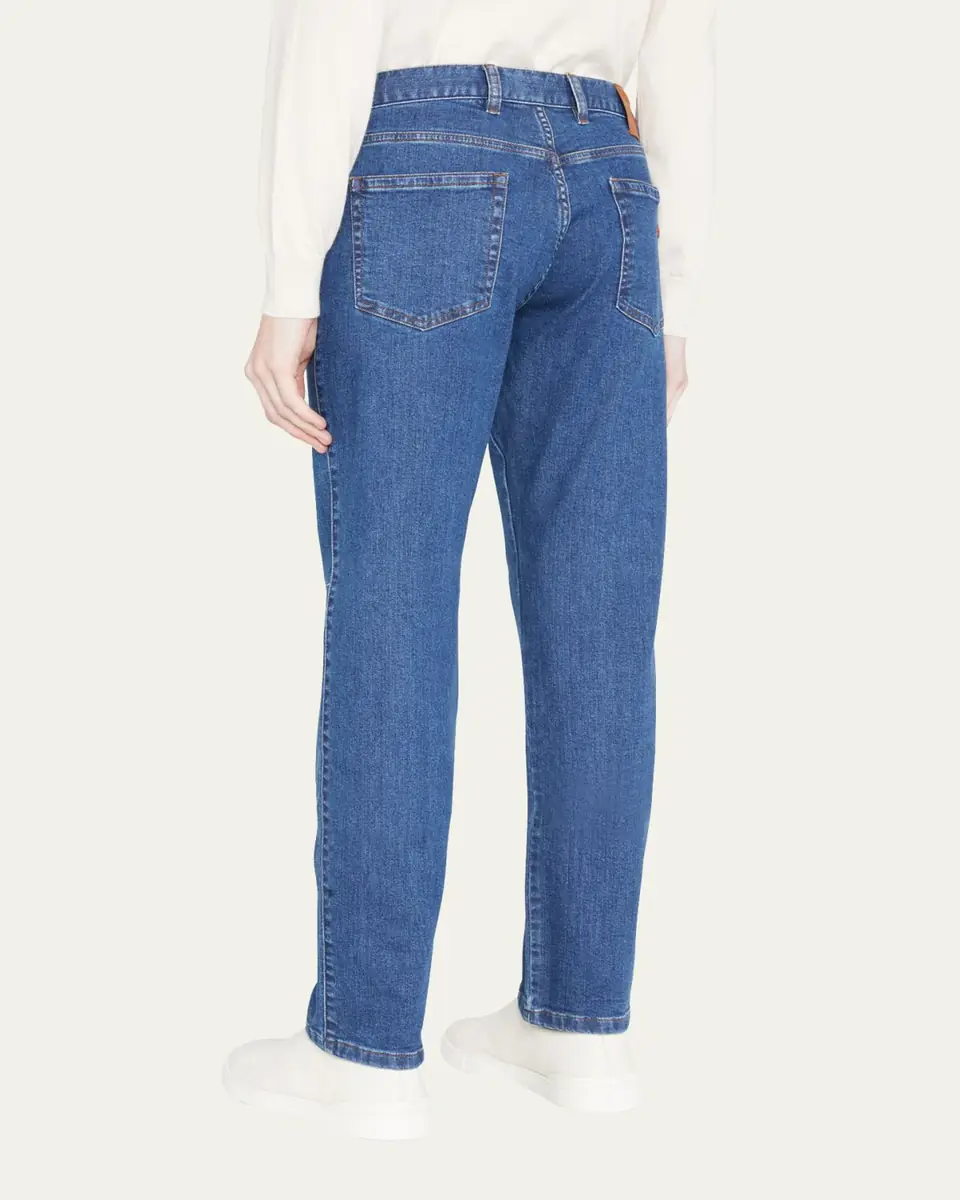 ZEGNA Men's Stonewash Denim 5-Pocket Jeans | Thumbnail 6 ZEGNA Men's Stonewash Denim 5-Pocket Jeans | Thumbnail 6