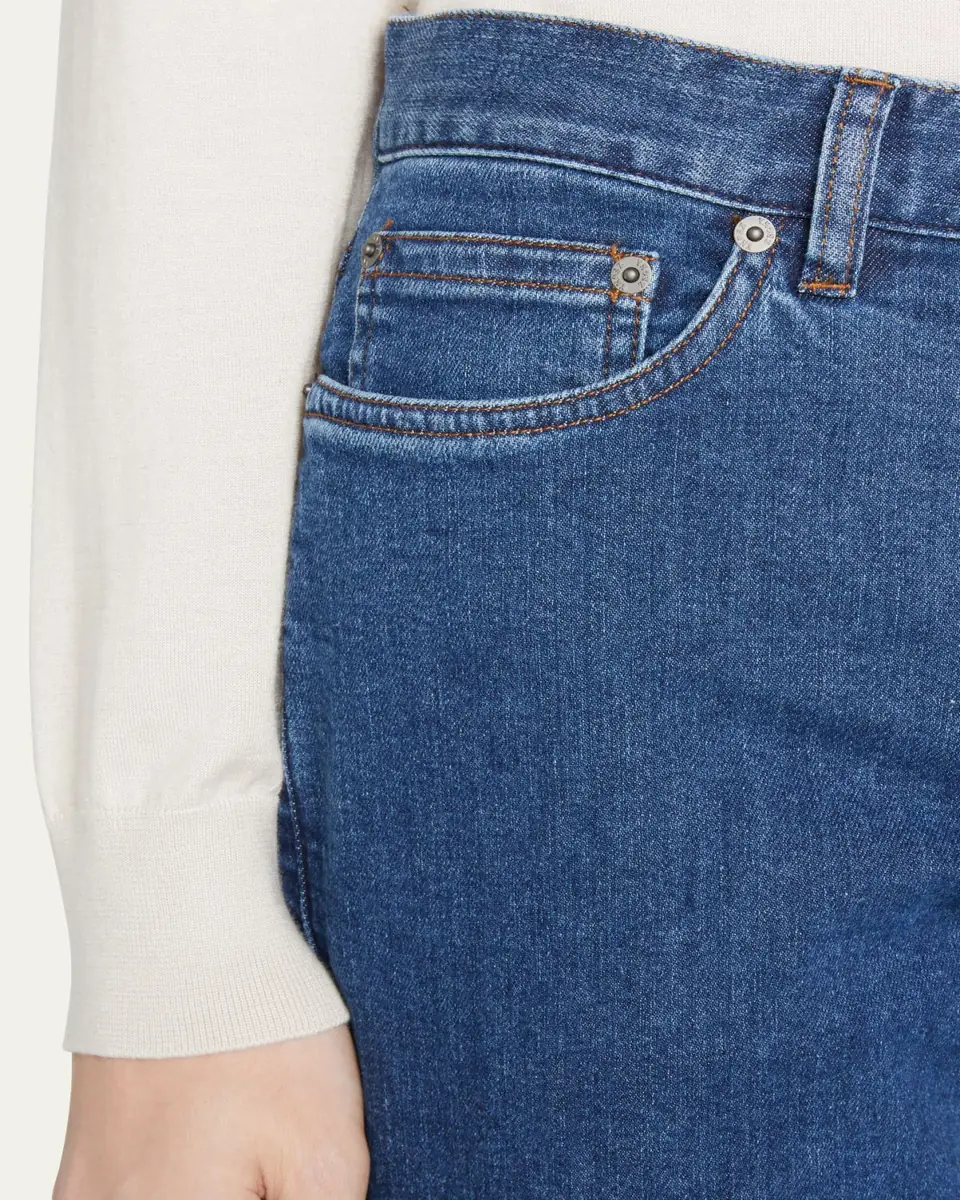 ZEGNA Men's Stonewash Denim 5-Pocket Jeans | Thumbnail 8 ZEGNA Men's Stonewash Denim 5-Pocket Jeans | Thumbnail 8