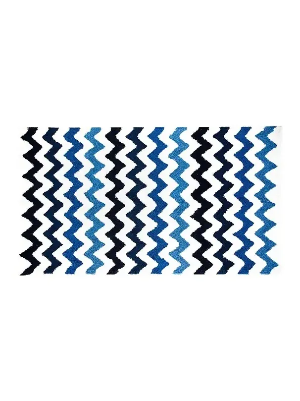 MacKenzie-Childs Royal Zig Zag Bath Rug, Large
