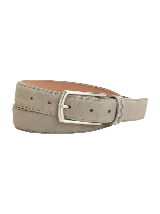 Men's Triple Stitch Leather Belt