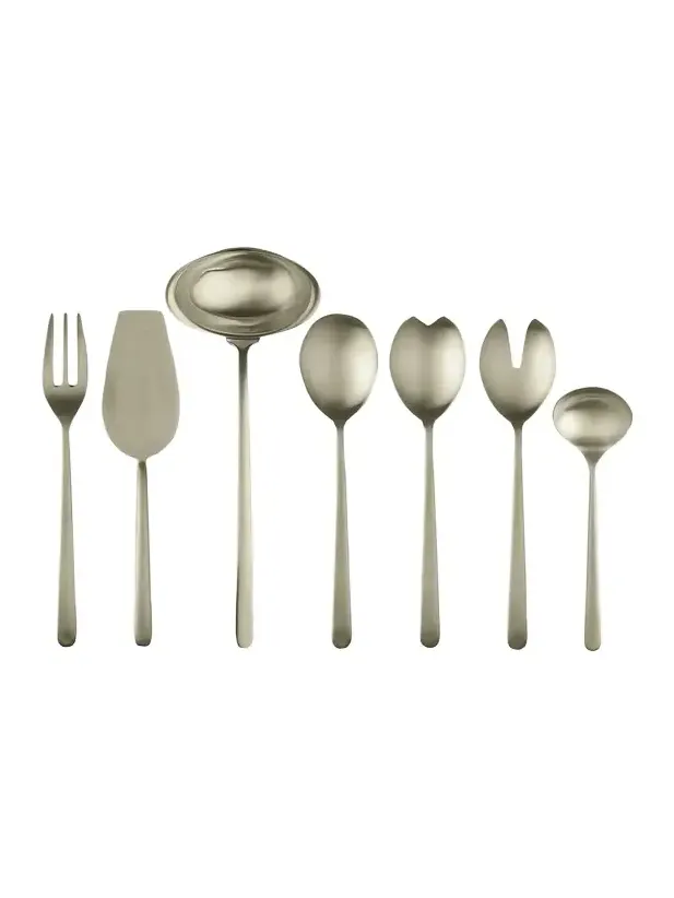 Mepra Linea Ice Champagne 7-Piece Full Serving Set