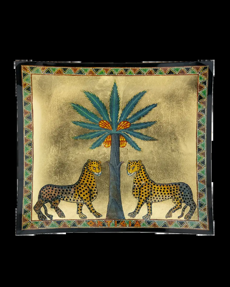 ORTIGIA Ambra Nera Glass Plate | Thumbnail 2