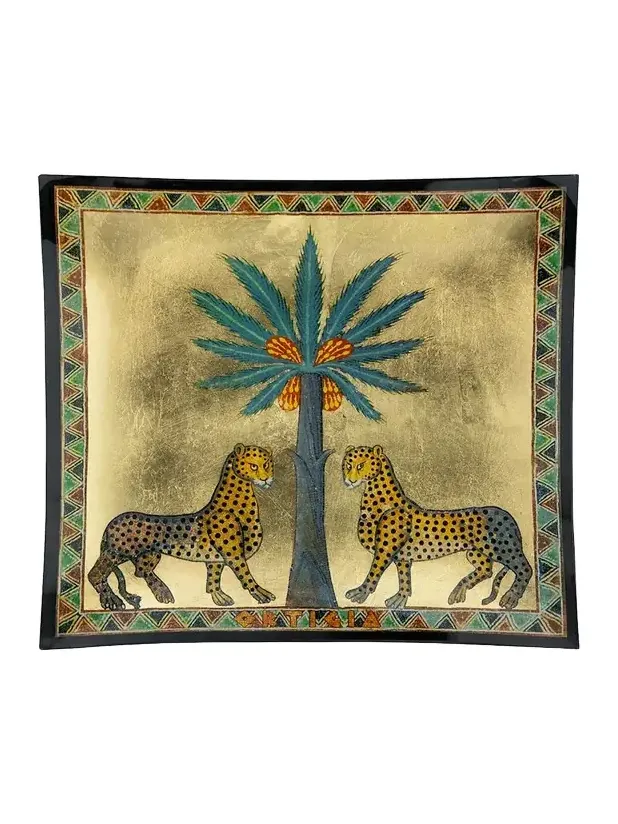 ORTIGIA Ambra Nera Glass Plate