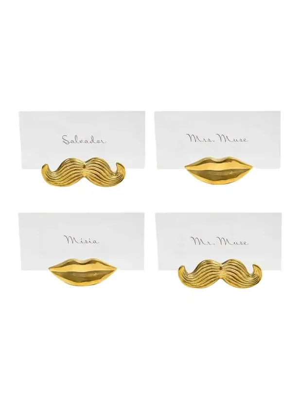 Jonathan Adler Mr. and Mrs. Placecard Holders, Set of 4